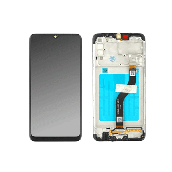 Samsung Galaxy A20s (SM-A207F) LCD Display inkl. Rahmen, schwarz