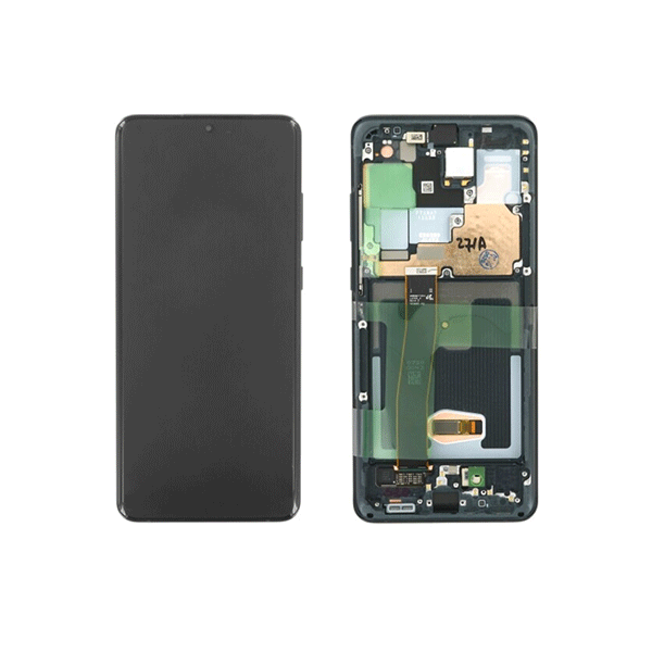 Samsung Galaxy S20 Ultra SM-G988F LCD Display + Rahmen kosmisch schwarz (GH82-26032A)