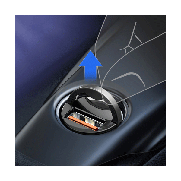 Baseus Tiny Star Mini USB Type-C KFZ Schnellladegerät 5A, 30W 3.0 grau (VCHX-B0G)
