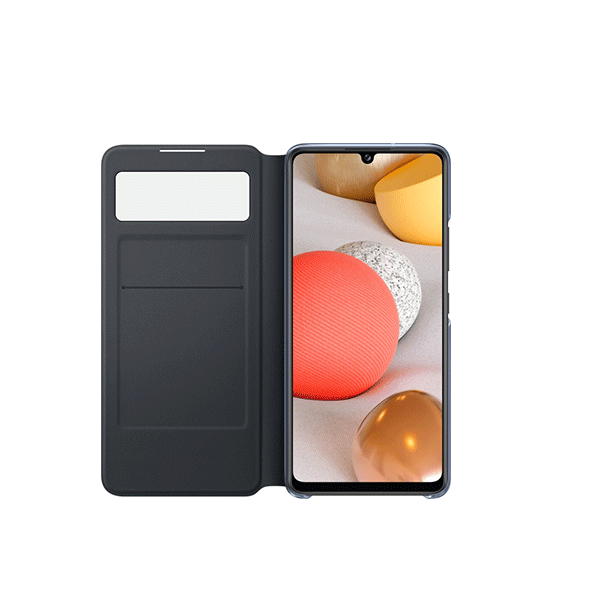 Samsung S-View Wallet Cover für Galaxy A42 5G schwarz (EF-EA426PBEGEW)