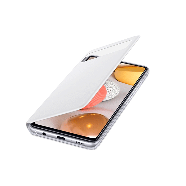 Samsung S-View Wallet Cover für Galaxy A42 5G weiß (EF-EA426PWEGEW)