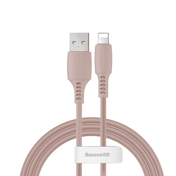 Baseus Colorful USB/Lightning Ladekabel/Datenkabel für iPhone/iPad/Airpods- 2.4A - pink(1.2M)