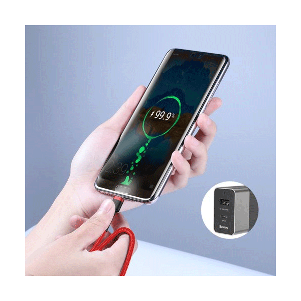 Baseus USB-C auf USB-C Datenkabel / Ladekabel schwarz / rot (1m) Baseus USB-C auf USB-C Datenkabel / Ladekabel schwarz / rot (1m)
