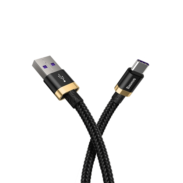 Baseus USB / USB-C Ladekabel/Datenkabel Nylon geflochten SuperCharge - 40W 3.0 QC3.0 - schwarz (2M) Baseus USB / USB-C Ladekabel/Datenkabel Nylon geflochten SuperCharge - 40W 3.0 QC3.0 - schwarz (2M)