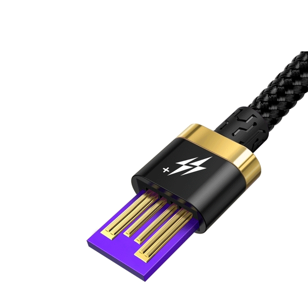 Baseus USB / USB-C Ladekabel/Datenkabel Nylon geflochten SuperCharge - 40W 3.0 QC3.0 - schwarz (2M) Baseus USB / USB-C Ladekabel/Datenkabel Nylon geflochten SuperCharge - 40W 3.0 QC3.0 - schwarz (2M)