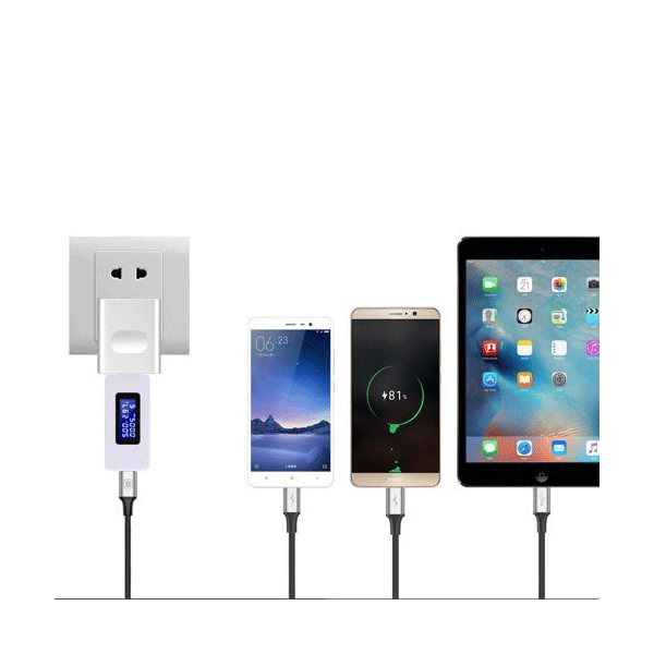 Baseus 3in1 USB - Lightning / USB Typ-C / Micro-USB - Ladekabel/Datenkabel Nylon geflochten - 5A, 480 Mbit/s, 40W, orange (1,2M)