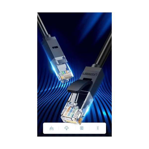 Ugreen Netzwerkkabel Ethernet-Patchkabel RJ45 Cat 6 UTP 1000 Mbit / s, blau (2m)