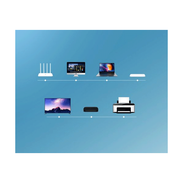 Ugreen Netzwerkkabel Ethernet-Patchkabel RJ45 Cat 6 UTP 1000 Mbit / s, blau (2m)