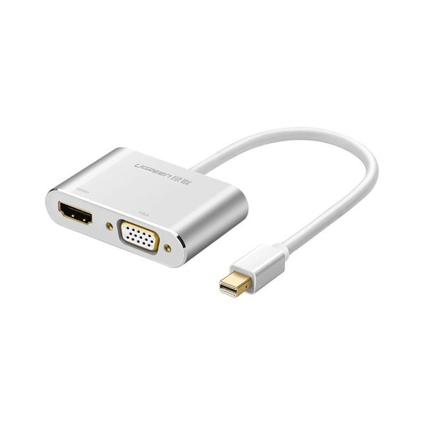 Ugreen HDMI / VGA - Mini DisplayPort Adapter Full HD 1080p silber Ugreen HDMI / VGA - Mini DisplayPort Adapter Full HD 1080p silber
