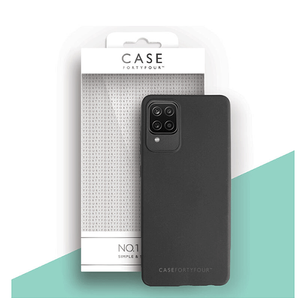 FORTYFOUR Flexi Slim Silikon-Tasche Schutz-Hülle Case für Samsung Galaxy A02/A02s schwarz