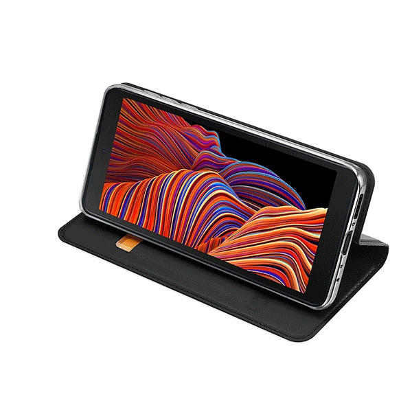 Dux Ducis Flip Tasche Skin Pro Series für Samsung Galaxy Xcover 5, schwarz