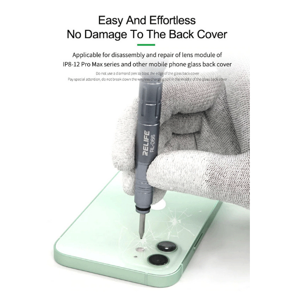 Relife Akkudeckel Glas Reparatur Werkzeug iPhone 8/ SE / X / Xs / Xs Max / Xr / 11 / 12 / 13 / 14 / 15 Serie (TE-795) swr