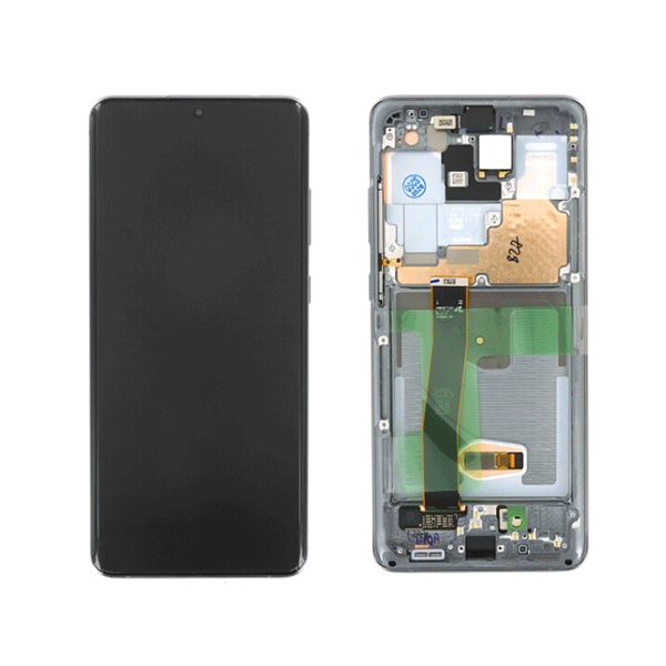 Samsung Galaxy S20 Ultra SM-G988F LCD Display + Rahmen kosmisch grau