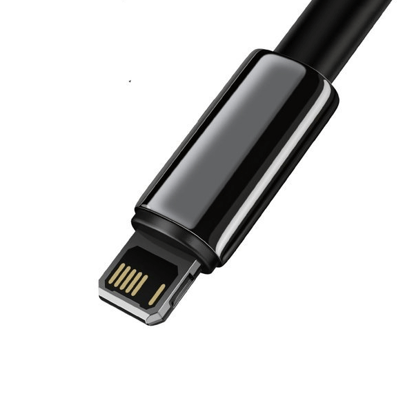 Baseus Tungsten Lade-/Datenkabel USB - Lightning 2,4 A schwarz (2m)