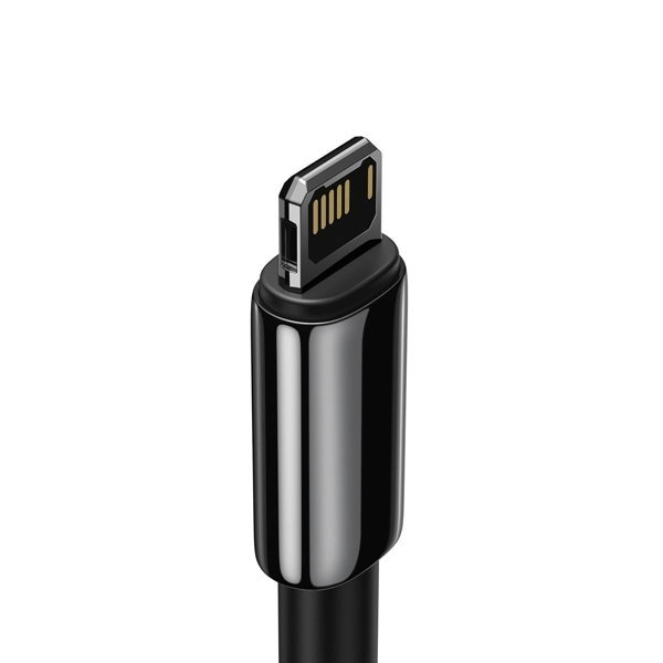 Baseus Tungsten Lade-/Datenkabel USB - Lightning 2,4 A schwarz (2m)