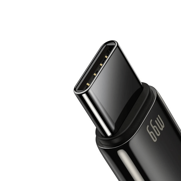 Baseus Tungsten Lade-/Datenkabel USB - USB Typ C 66 W (11V/6A) Quick Charge AFC FCP SCP schwarz (2m)