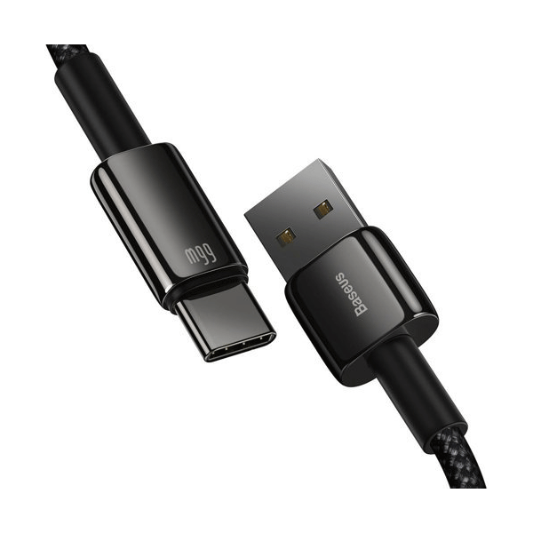 Baseus Tungsten Lade-/Datenkabel USB - USB Typ C 66 W (11V/6A) Quick Charge AFC FCP SCP schwarz (2m)