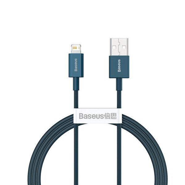 Baseus Superior Schnellladekabel USB - Lightning für iPhone, iPad 2,4A blau (2m) Baseus Superior Schnellladekabel USB - Lightning für iPhone, iPad 2,4A blau (2m)