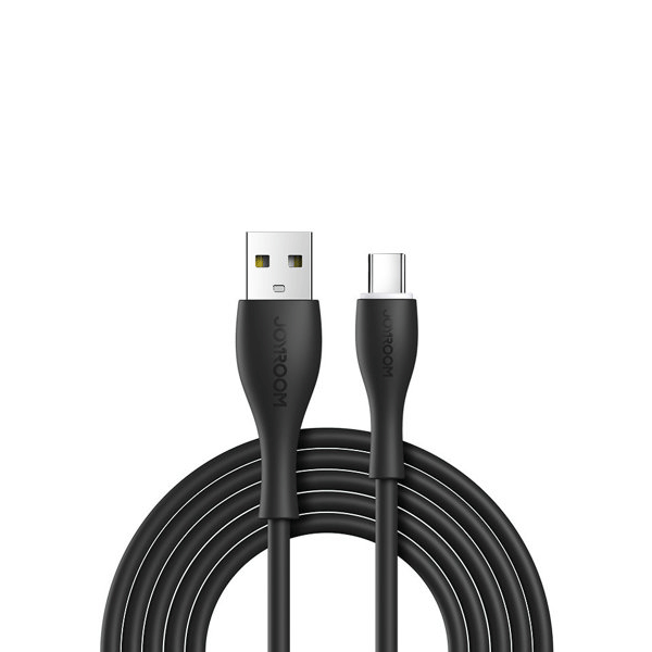 Joyroom Lade-/Datenkabel - USB zu Typ-C 3A schwarz (1m) Joyroom Lade-/Datenkabel - USB zu Typ-C 3A schwarz (1m)