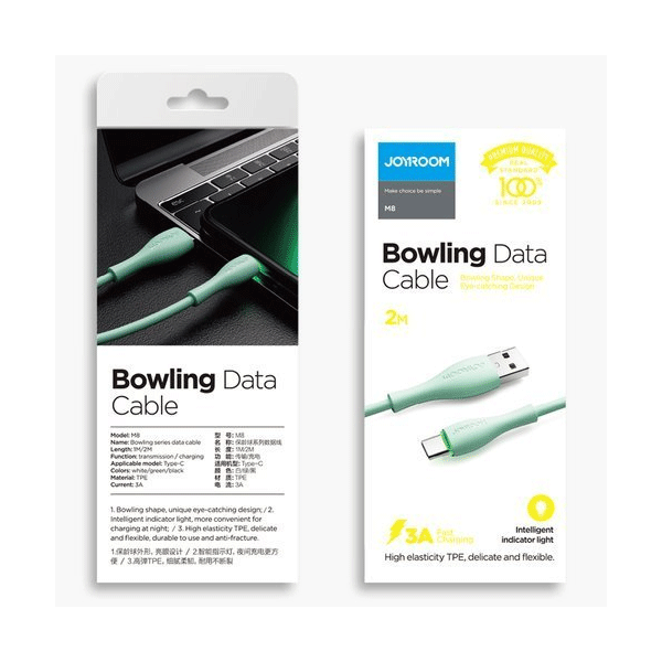 Joyroom Lade-/Datenkabel - USB zu Typ-C 3A schwarz (1m) Joyroom Lade-/Datenkabel - USB zu Typ-C 3A schwarz (1m)