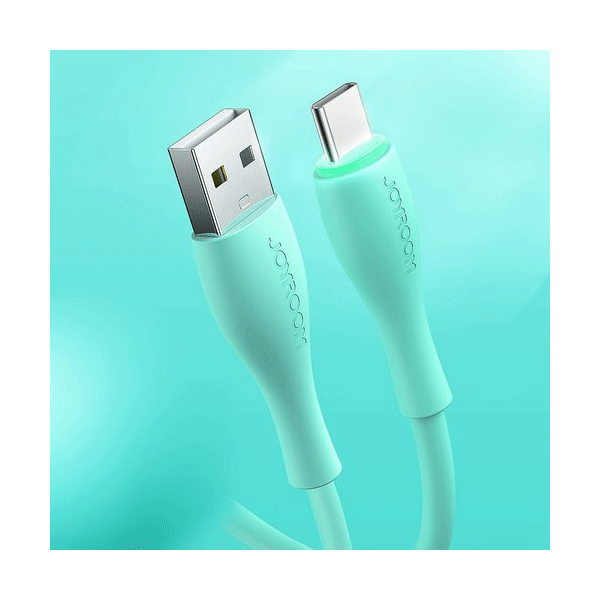 Joyroom Lade-/Datenkabel - USB zu Typ-C 3A grün (1m) Joyroom Lade-/Datenkabel - USB zu Typ-C 3A grün (1m)