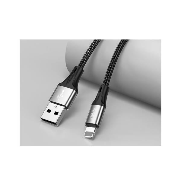 Joyroom Schnellladekabel USB - Lightning Quick Charge 3A für iPhone, Airpods, iPad schwarz (1,5m) Joyroom Schnellladekabel USB - Lightning Quick Charge 3A für iPhone, Airpods, iPad schwarz (1,5m)