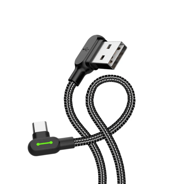 Mcdodo CA-5282 90 Grad USB zu Type-C Samsung Huawei Xiaomi Android Schnellladekabel/Datenkabel (1.8m