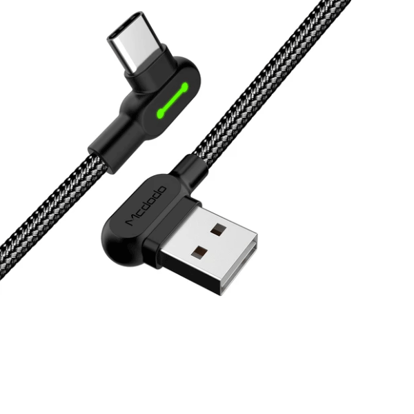 Mcdodo CA-5282 90 Grad USB zu Type-C Samsung Huawei Xiaomi Android Schnellladekabel/Datenkabel (1.8m