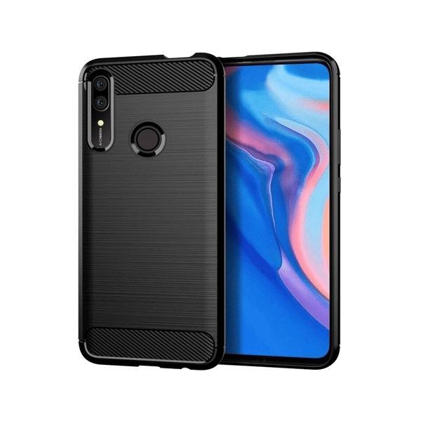 starfix Carbon Flexibel Silikon-Tasche für Huawei P Smart Z schwarz