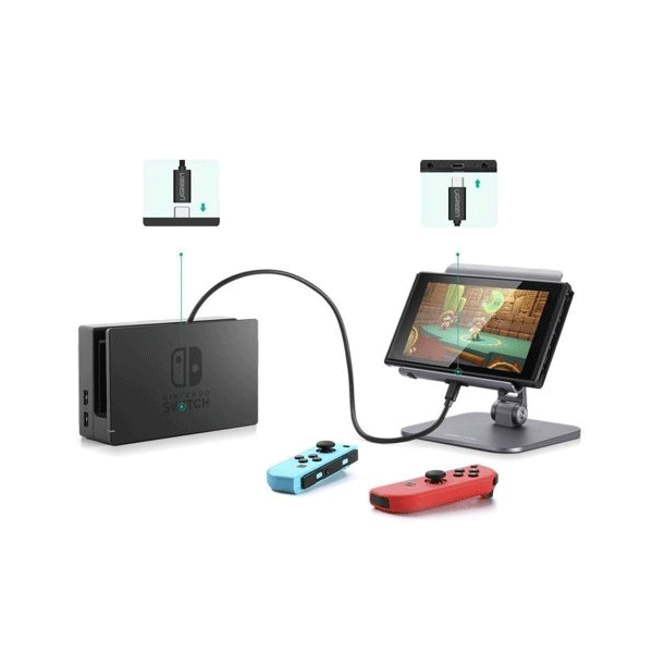 Ugreen Verlängerungskabel USB Typ C 3.1 (weiblich) - USB Typ C 3.1 (männlich) schwarz (0,5m)