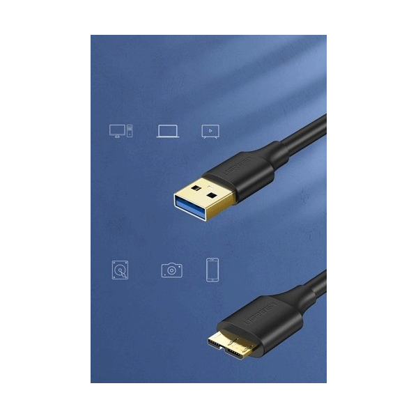Ugreen USB - Micro USB 3.0 Typ B SuperSpeed Lade-/Datenkabel schwarz (2m)