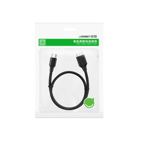 Ugreen USB Typ-C - Micro USB Typ B SuperSpeed 3.0 Kabel schwarz (1m)