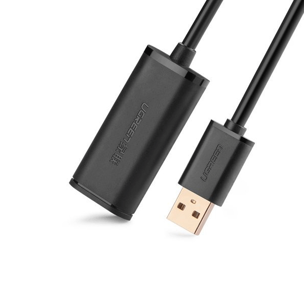Ugreen Aktivkabel USB 2.0 Verlängerungskabel 480 Mbit/s schwarz (5m) Ugreen Aktivkabel USB 2.0 Verlängerungskabel 480 Mbit/s schwarz (5m)