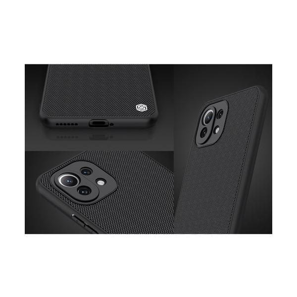 Nillkin Textured Schutz-Hülle mit Gelrahmen für Xiaomi Mi 11 Lite 5G, schwarz Nillkin Textured Schutz-Hülle mit Gelrahmen für Xiaomi Mi 11 Lite 5G, schwarz