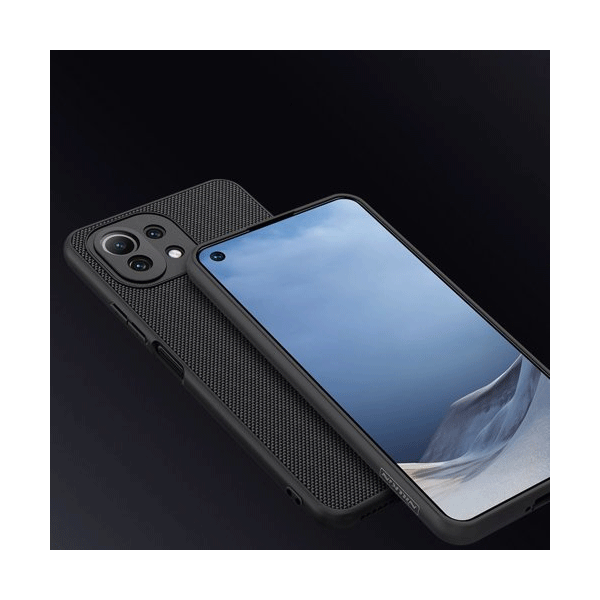 Nillkin Textured Schutz-Hülle mit Gelrahmen für Xiaomi Mi 11 Lite 5G, schwarz Nillkin Textured Schutz-Hülle mit Gelrahmen für Xiaomi Mi 11 Lite 5G, schwarz