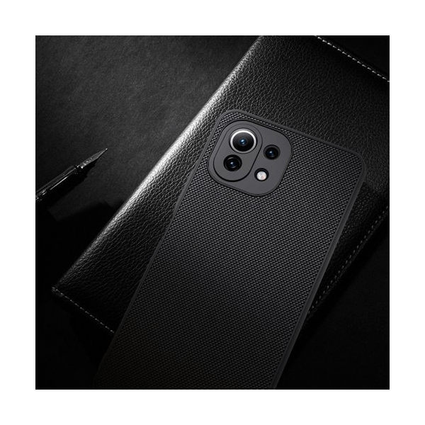 Nillkin Textured Schutz-Hülle mit Gelrahmen für Xiaomi Mi 11 Lite 5G, schwarz Nillkin Textured Schutz-Hülle mit Gelrahmen für Xiaomi Mi 11 Lite 5G, schwarz
