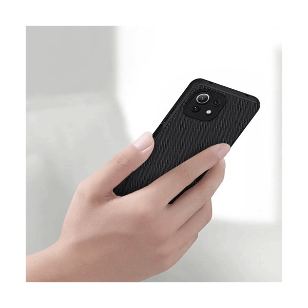 Nillkin Textured Schutz-Hülle mit Gelrahmen für Xiaomi Mi 11 Lite 5G, schwarz Nillkin Textured Schutz-Hülle mit Gelrahmen für Xiaomi Mi 11 Lite 5G, schwarz