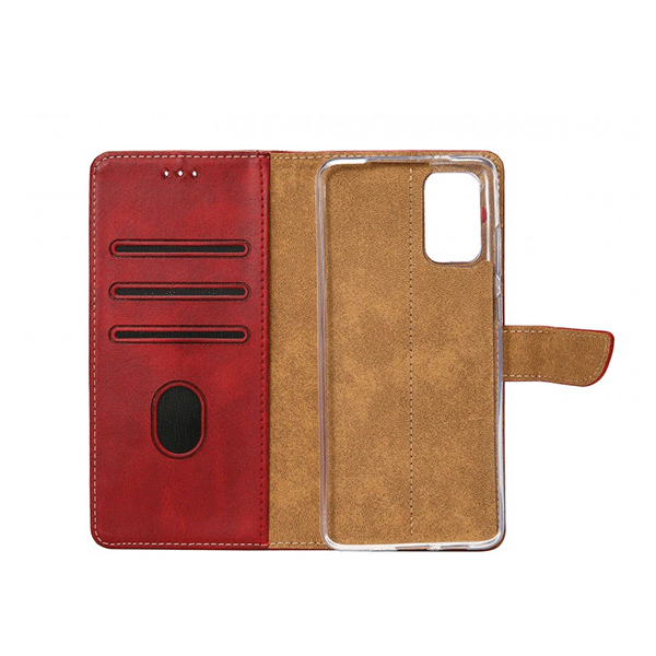 starfix Book-Wallet Schutz-Hülle für Samsung Galaxy S10 Plus (SM-G975F), dunkelrot