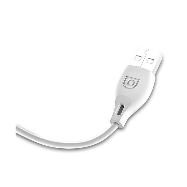 Dudao L4T Lade-/Datenkabel USB Typ C 2.4A weiß (2M) Dudao L4T Lade-/Datenkabel USB Typ C 2.4A weiß (2M)