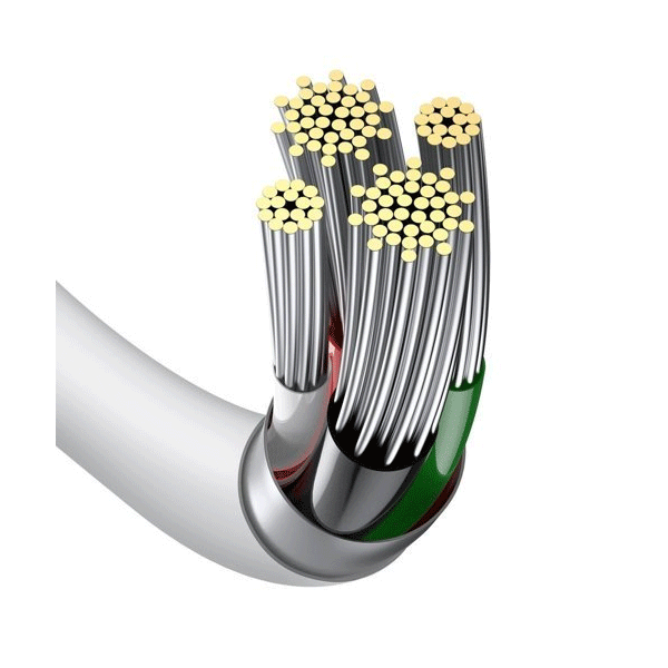 Baseus Superior USB-Kabel zu Lightning Lade-/Datenkabel 2.4A 1 m Weiß (CALYS-A02) Baseus Superior USB-Kabel zu Lightning Lade-/Datenkabel 2.4A 1 m Weiß (CALYS-A02)