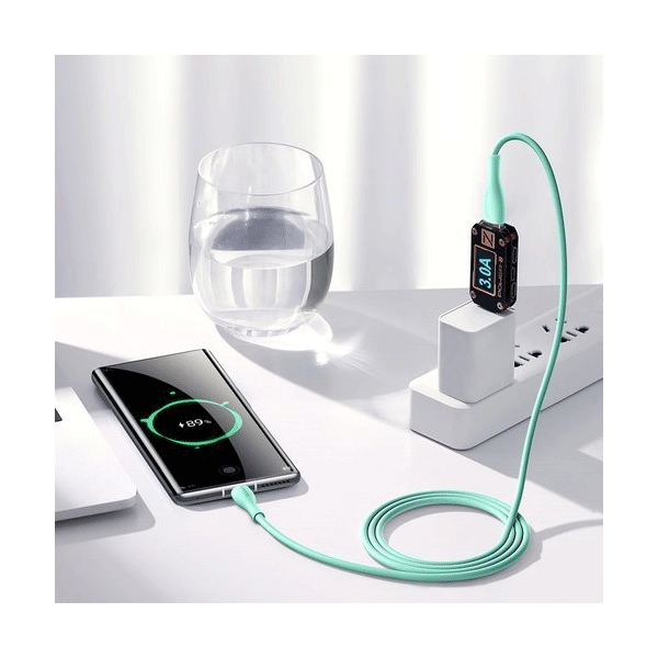 Joyroom USB Lade-/Datenkabel USB Typ-C 3A 1 m weiß (S-1030M8) Joyroom USB Lade-/Datenkabel USB Typ-C 3A 1 m weiß (S-1030M8)