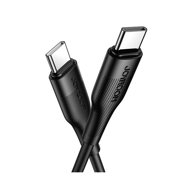 Joyroom USB-Typ-C-Kabel zu USB-Typ-C Daten-/Ladekabel 60W 3A schwarz (0,25m) Joyroom USB-Typ-C-Kabel zu USB-Typ-C Daten-/Ladekabel 60W 3A schwarz (0,25m)