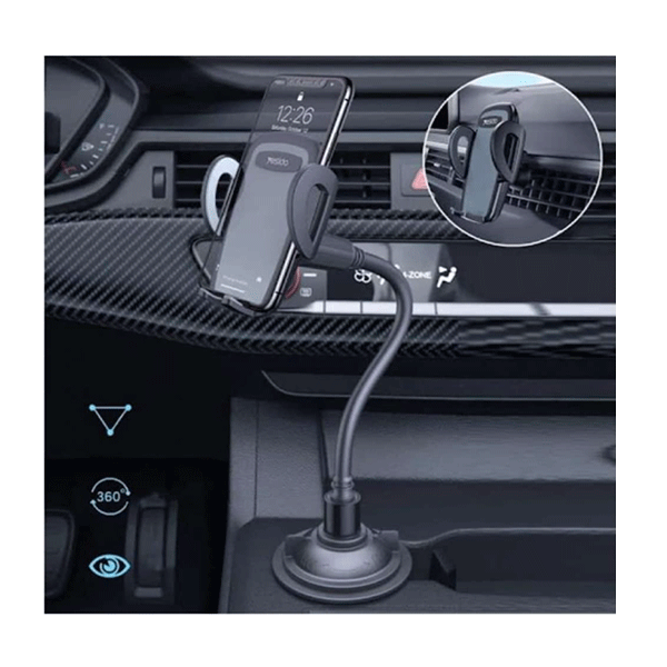 Rückspiegel Handyhalterung Auto, 360° Verstellbarer universeller  Auto-Telefonhalter, Langer Arm Telefonhalter, kompatibel mit  iPhone/Huawei/Samsung