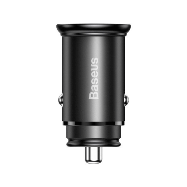 Baseus PPS Smart KFZ-Schnelladegerät USB-A + USB-C 30W 4.0 QC4+ PD 3.0 VOOC SCP AFC MTKPE schwarz