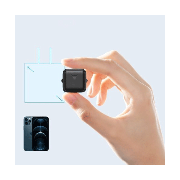 Joyroom Smart Design Schnellladegerät USB-C 20W Power Delivery Quick Charge 3.0 AFC schwarz (L-P202) Joyroom Smart Design Schnellladegerät USB-C 20W Power Delivery Quick Charge 3.0 AFC schwarz (L-P202)