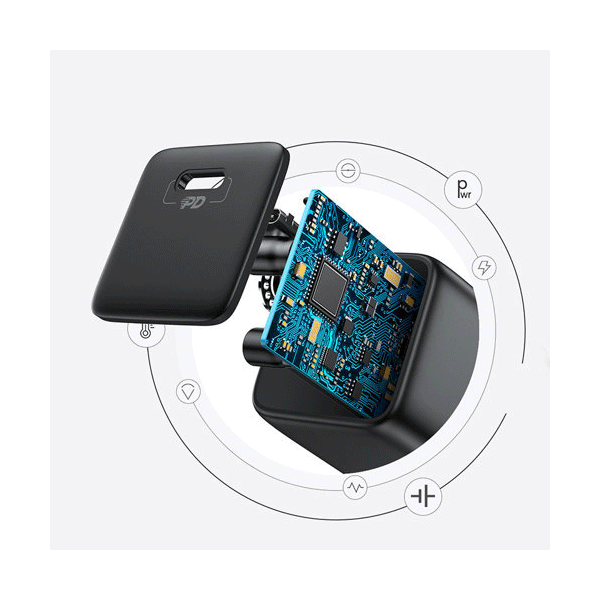 Joyroom mini Schnelladegerät USB-C PD Netz-Adapter 25 W, schwarz Joyroom mini Schnelladegerät USB-C PD Netz-Adapter 25 W, schwarz