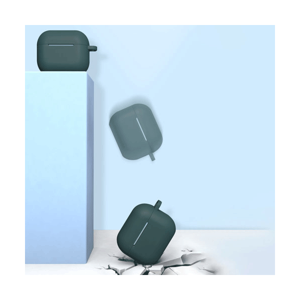 starfix Silikon-Hülle Schutz Tasche für AirPods 3  inkl. Karabinerhacken, rot