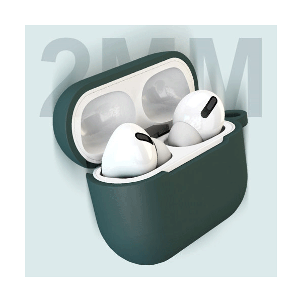 starfix Silikon-Hülle Schutz Tasche für AirPods 3  inkl. Karabinerhacken, rot