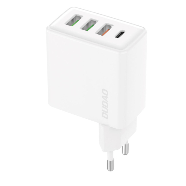 Dudao Schnellladegerät 3 x USB-A + 1x USB-C 20W, PD, QC 3.0 weiss (A5H) Dudao Schnellladegerät 3 x USB-A + 1x USB-C 20W, PD, QC 3.0 weiss (A5H)