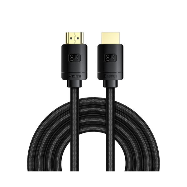 Baseus HDMI 2.1 Kabel 8K 60 Hz 48 Gbps/4K 120 Hz/2K 144 Hz 3D eARC QMS Dynamic HDR VRR ALLM 3m schwarz Baseus HDMI 2.1 Kabel 8K 60 Hz 48 Gbps/4K 120 Hz/2K 144 Hz 3D eARC QMS Dynamic HDR VRR ALLM 3m schwarz
